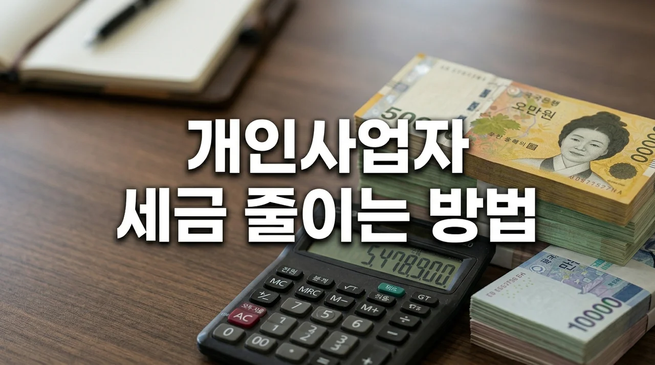 개인사업자 세금 줄이는 방법: 절세 전략 완벽 가이드