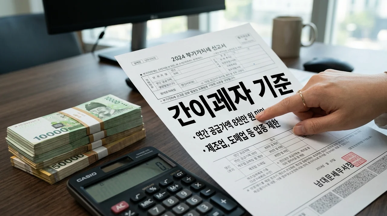 간이과세자 기준 완벽 해설: 조건, 혜택, 일반과세자 차이점 총정리