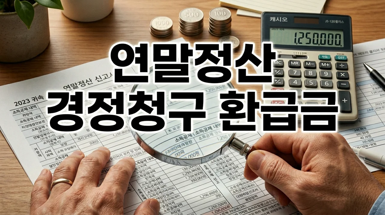 연말정산경정청구,놓친 환급금 돌려받는 완벽 가이드 (최신)