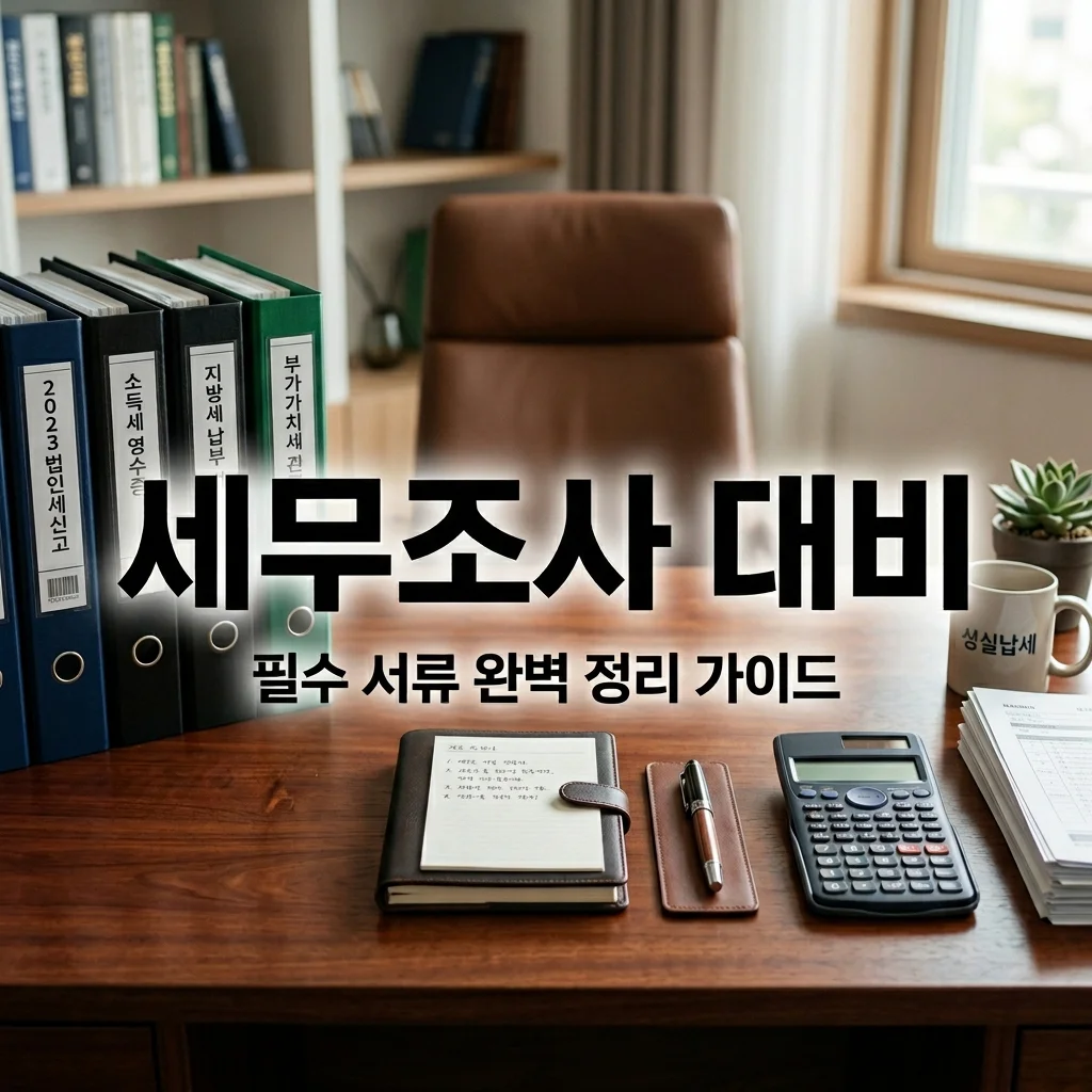 세무조사 대비 서류 완벽 가이드 | 필수 체크리스트 및 준비 방법