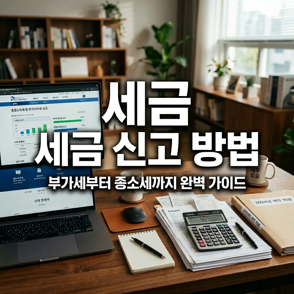 사업자 세금 신고 방법: 부가세·종소세 기간과 절세 꿀팁 3가지