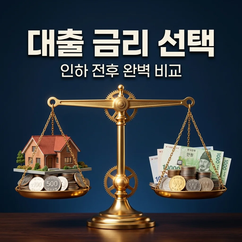 금리 내려가기 전 vs 후, 대출 시점과 고정·변동 금리 선택 가이드