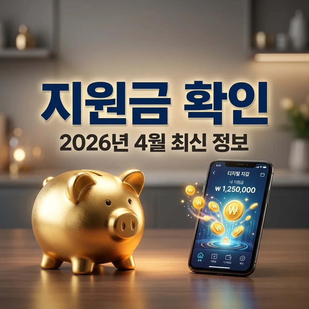 2026년 4월 이번 달 지원금 지금 확인 안 하면 손해! 놓치면 안 될 핵심 혜택 총정리