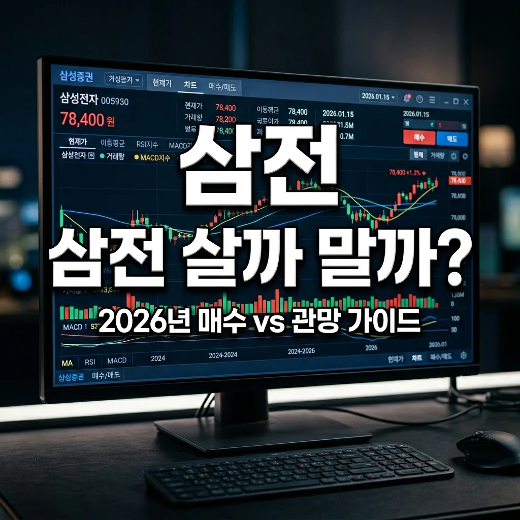 삼성전자 주가 전망, 지금 매수 vs 관망? 결정적 투자 포인트 3가지