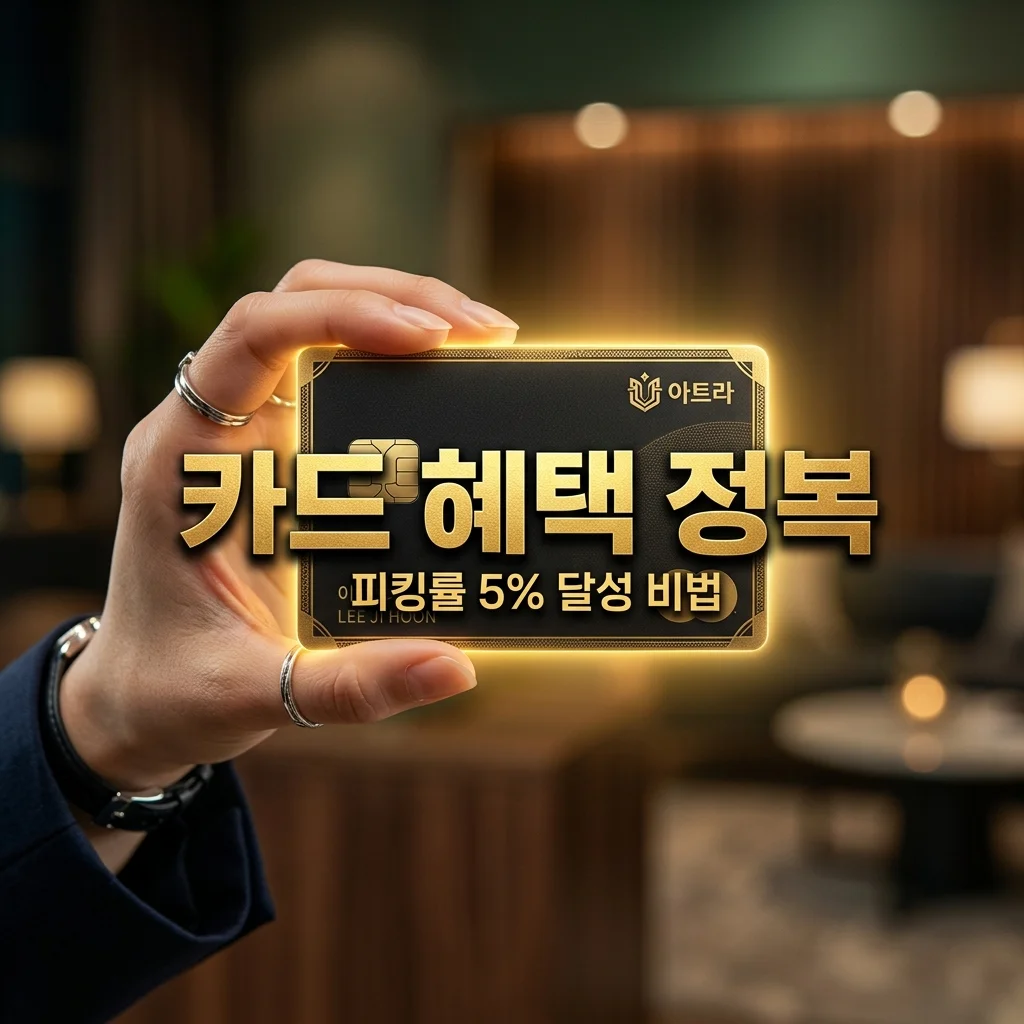 카드 혜택 최대 활용법! 피킹률 5% 넘기는 실전 비법 5가지