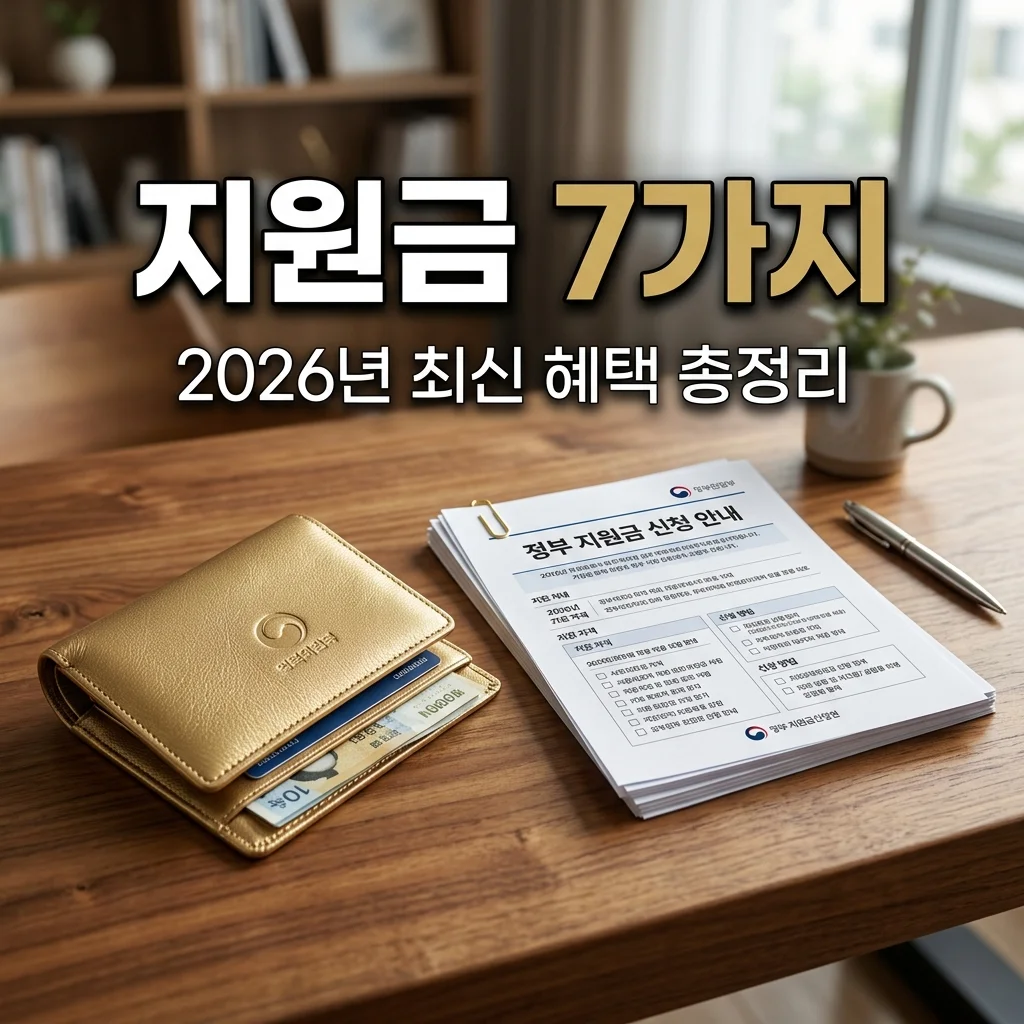 소득 낮으면 받을 수 있는 지원금 7가지 총정리 (2026 최신)