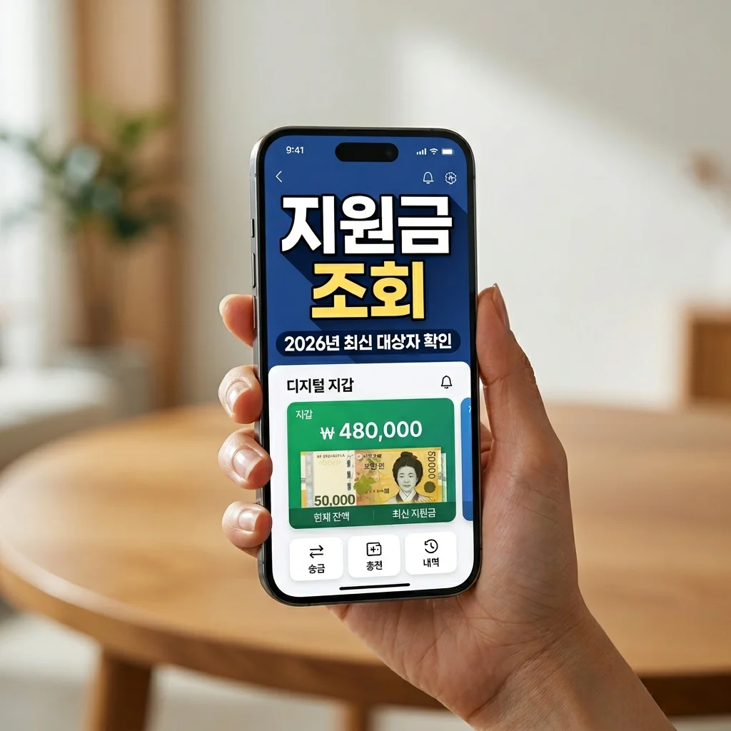 2026 긴급 생활지원금 대상자 조회 방법 및 신청 자격 총정리