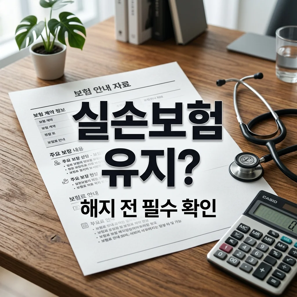 실손보험 꼭 유지해야 할까? 해지 전 체크리스트 3가지와 4세대 전환 가이드