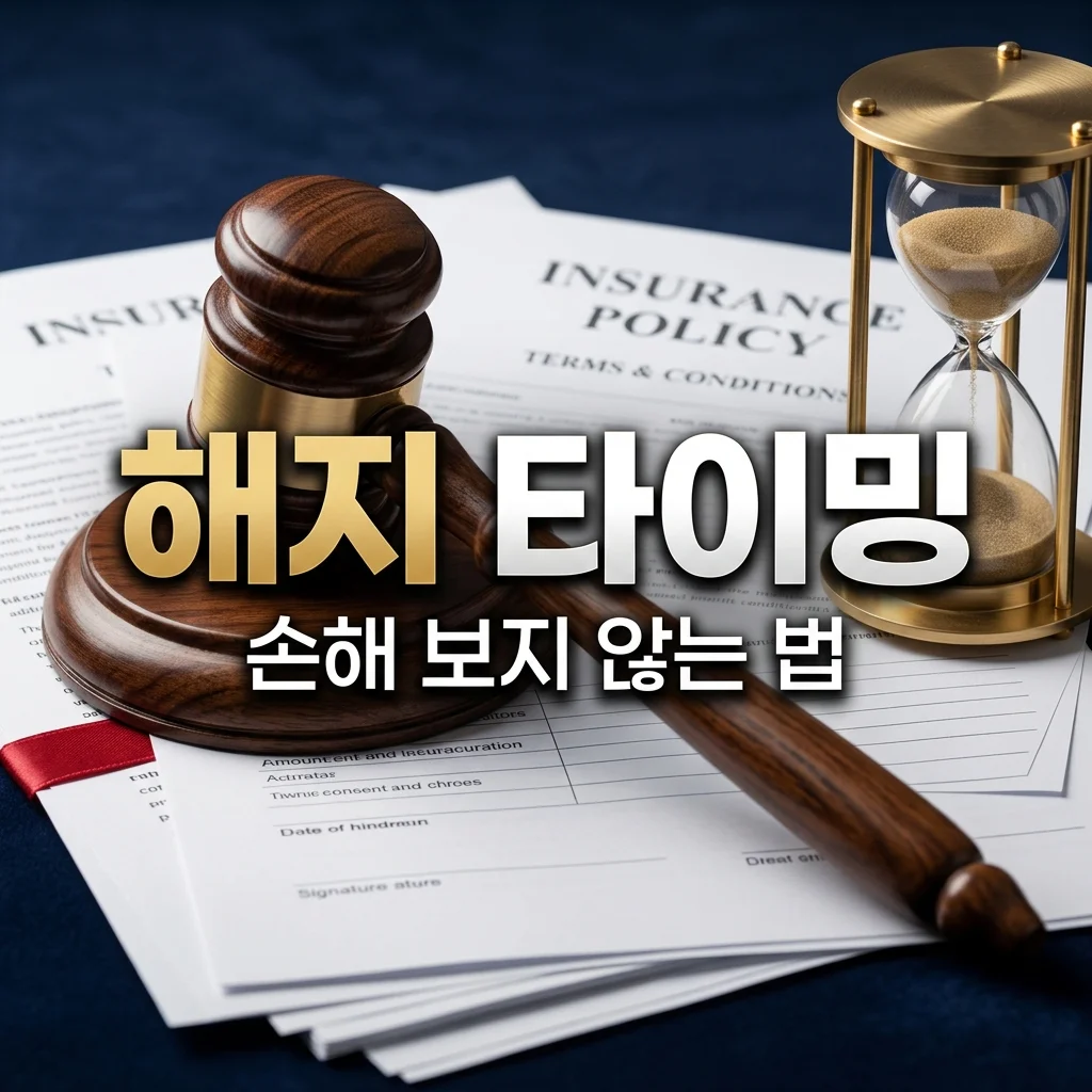 보험 해지 타이밍 잘못 잡으면 손해? 환급금 높이는 골든타임 3가지