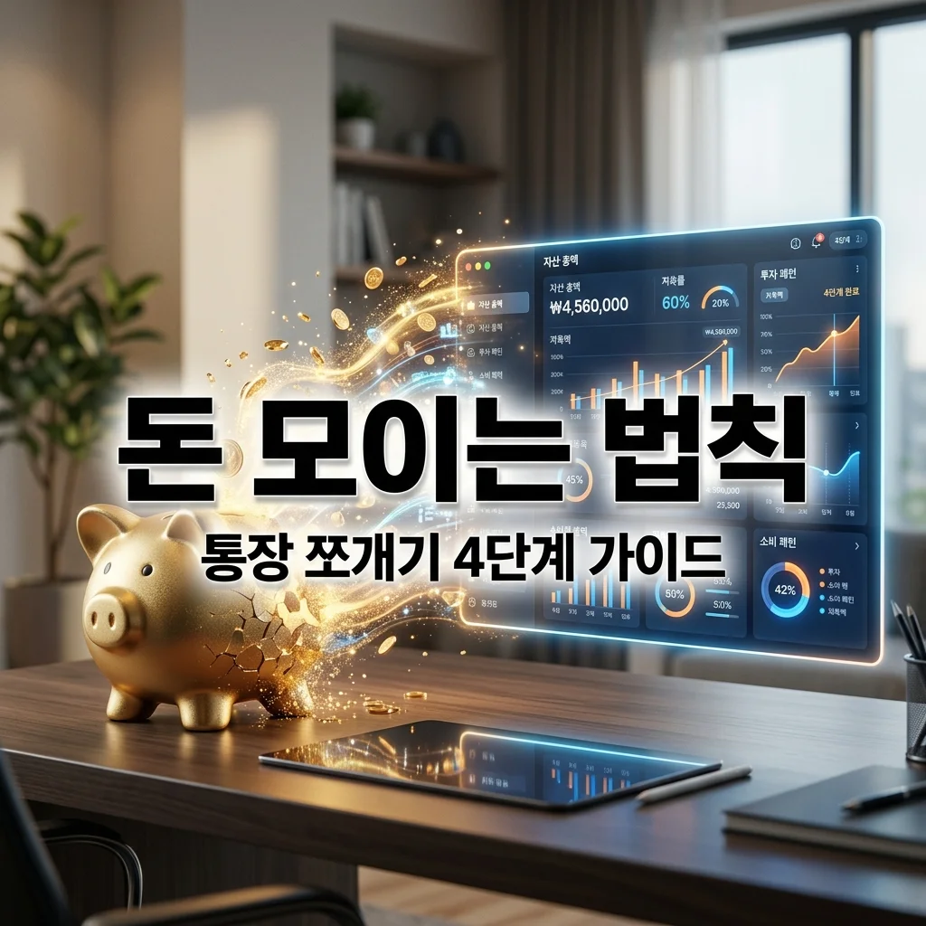 돈 모이는 구조 이렇게 바뀝니다! 통장 쪼개기 4단계 자동화 시스템