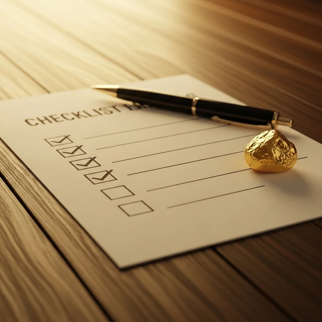 나에게 맞는 금 투자 성향 체크리스트