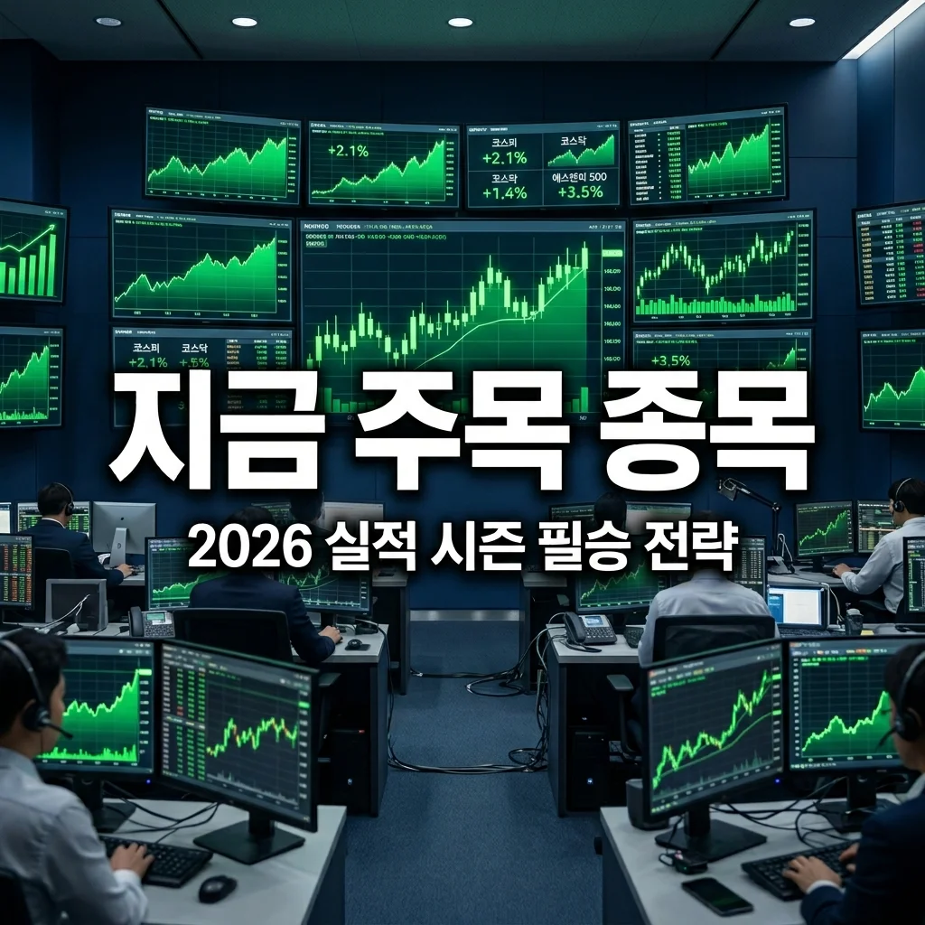 지금 주목 종목 3가지 분석, 지금 사야 할까? 2026년 실적 시즌 필승 전략