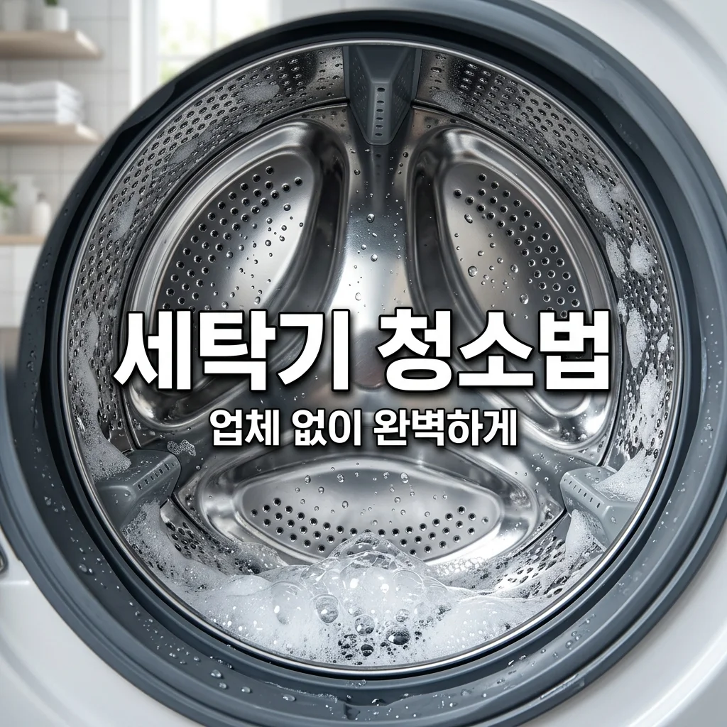 세탁기 청소 방법, 업체 없이 1,000원으로 냄새와 곰팡이 해결법