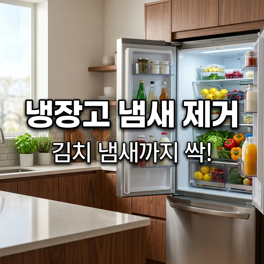 냉장고 냄새 제거 완벽 가이드: 김치 냄새 싹 없애는 청소 꿀팁 5가지