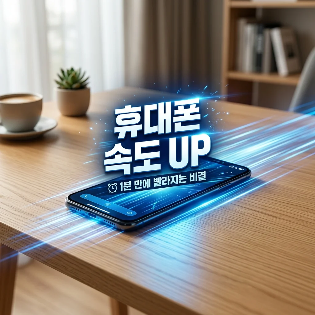 휴대폰 속도 빠르게 하는 법! 1분 만에 체감 속도 2배 높이는 꿀팁