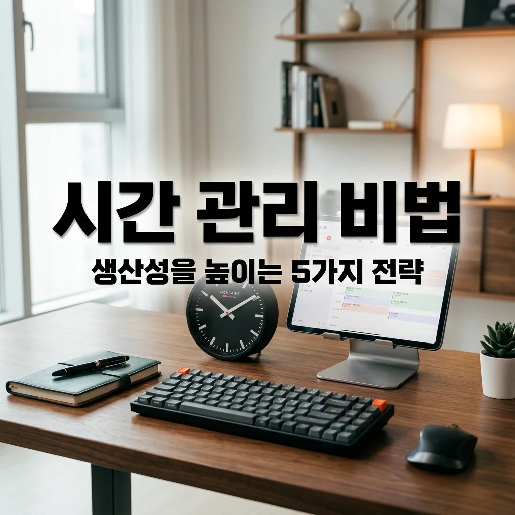 효율적인 시간 관리 방법 5가지와 생산성 200% 높이는 비결