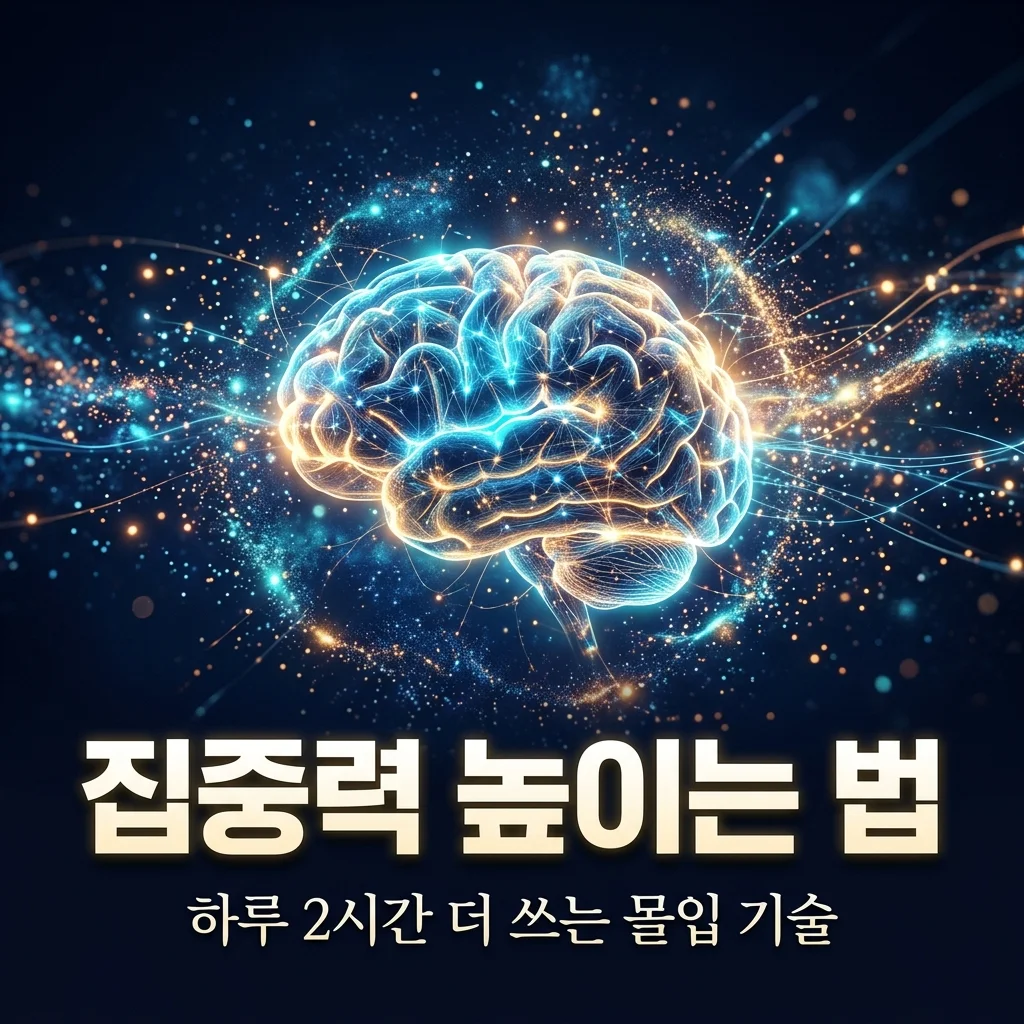 집중력 높이는 방법 5가지 | 당장 몰입이 필요한 당신을 위한 현실 가이드