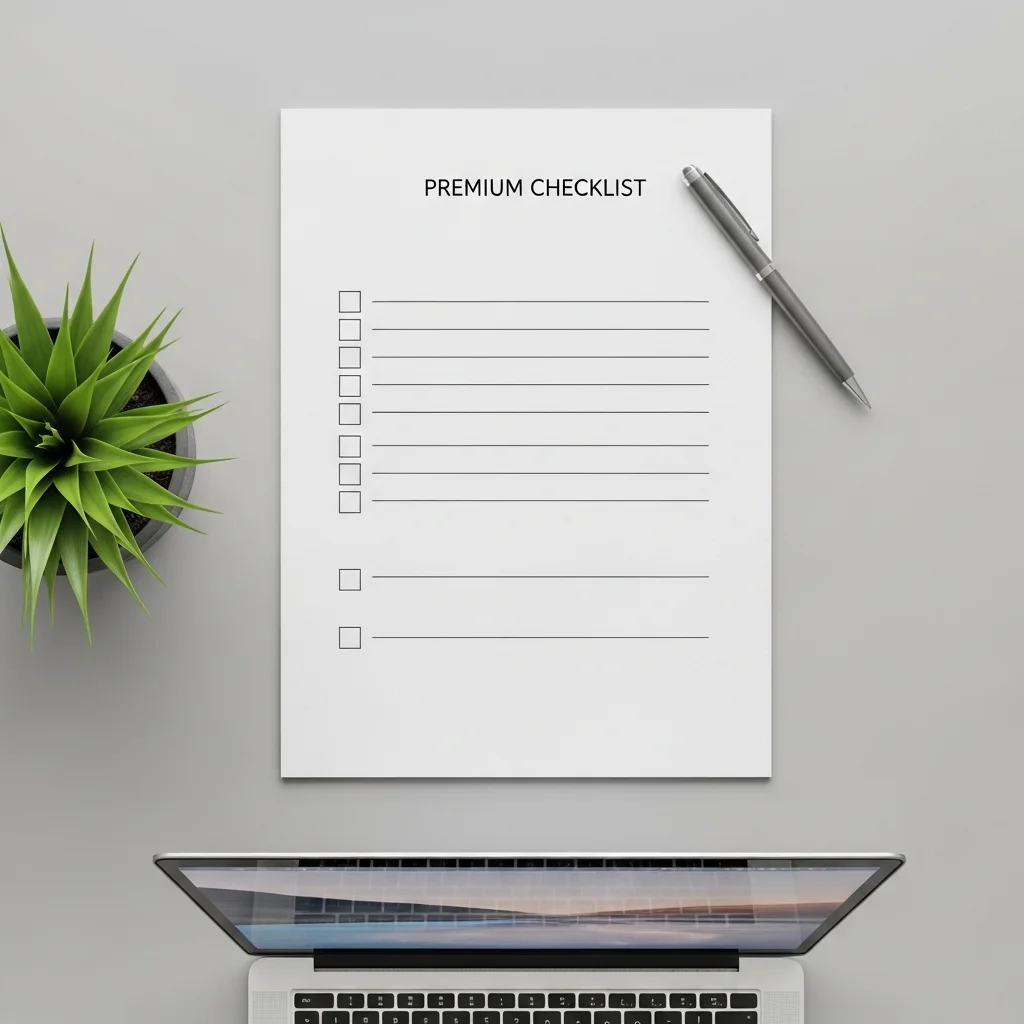 오늘부터 당장 시작하기 위한 체크리스트