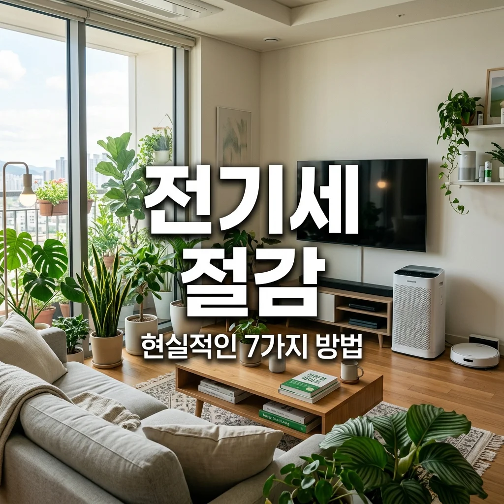 전기세 아끼는 현실적인 방법 7가지와 요금 절약 꿀팁 정리