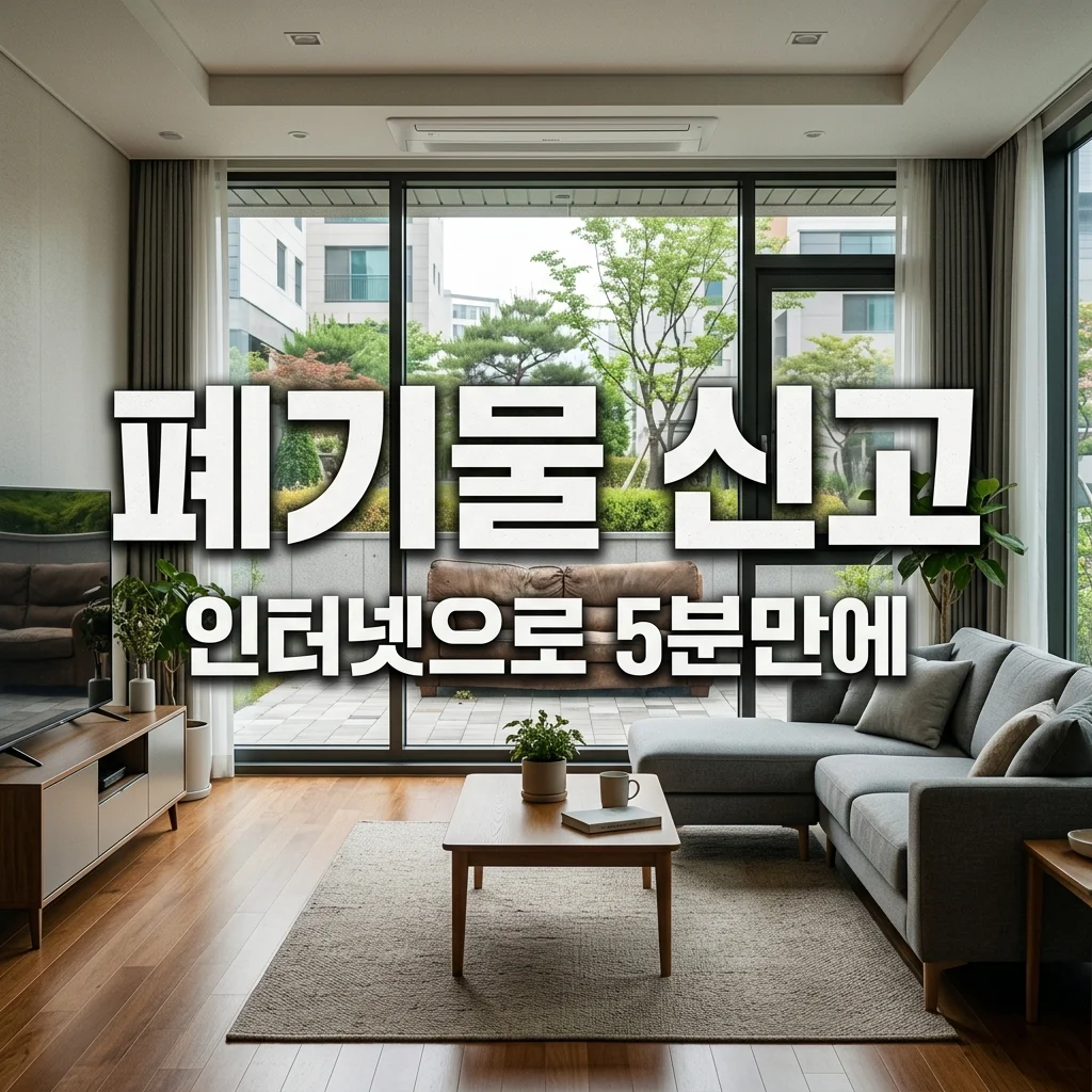 대형폐기물 인터넷 신고 방법 및 스티커 가격 총정리