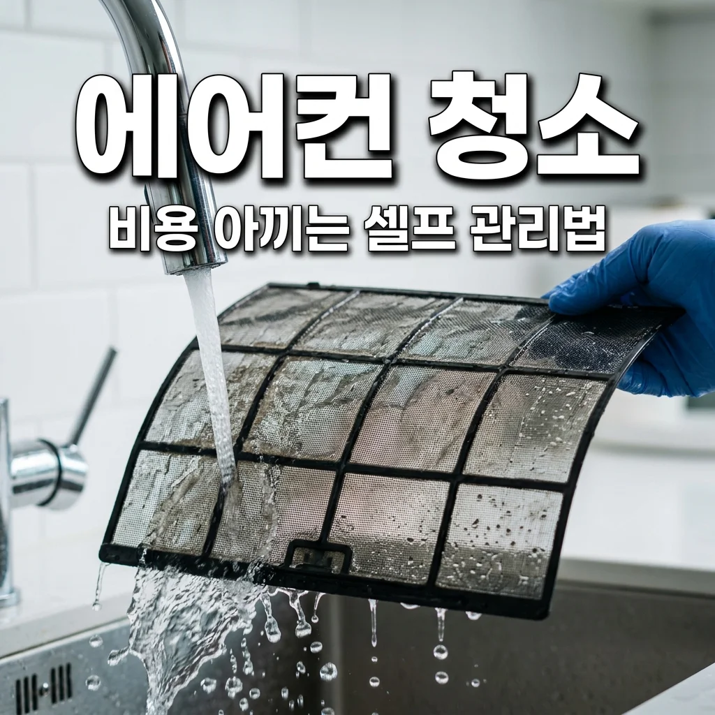 에어컨 청소 비용 아끼는 셀프 관리 방법 및 필터 청소 꿀팁 정리