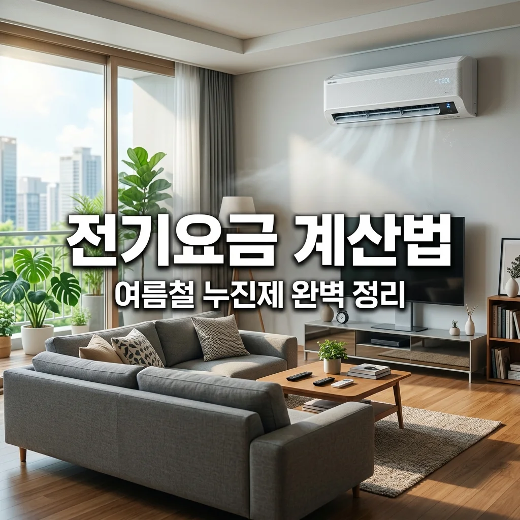 여름철 전기요금 누진제 계산 쉽게 하는 법과 구간별 요금 정리
