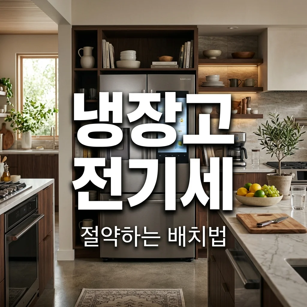 냉장고 전기세 줄이는 배치 방법 총정리 (효율적인 위치와 관리)