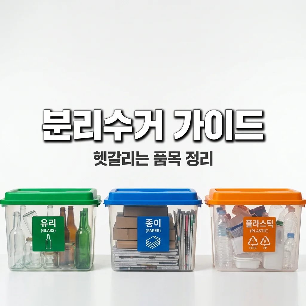 재활용 분리수거 헷갈리는 품목 기준과 올바른 배출 방법 정리