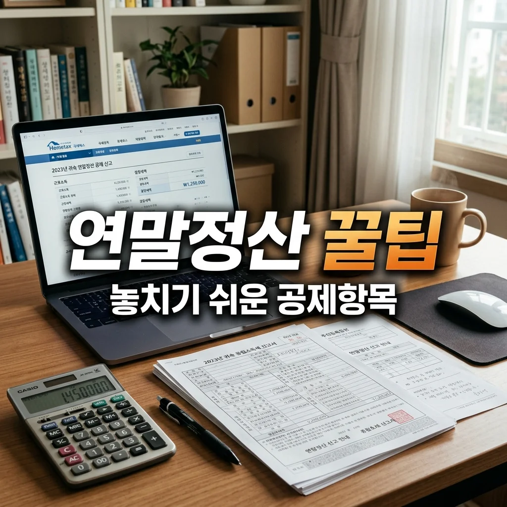 연말정산 놓치기 쉬운 공제 항목 정리: 2026년 직장인 절세 가이드