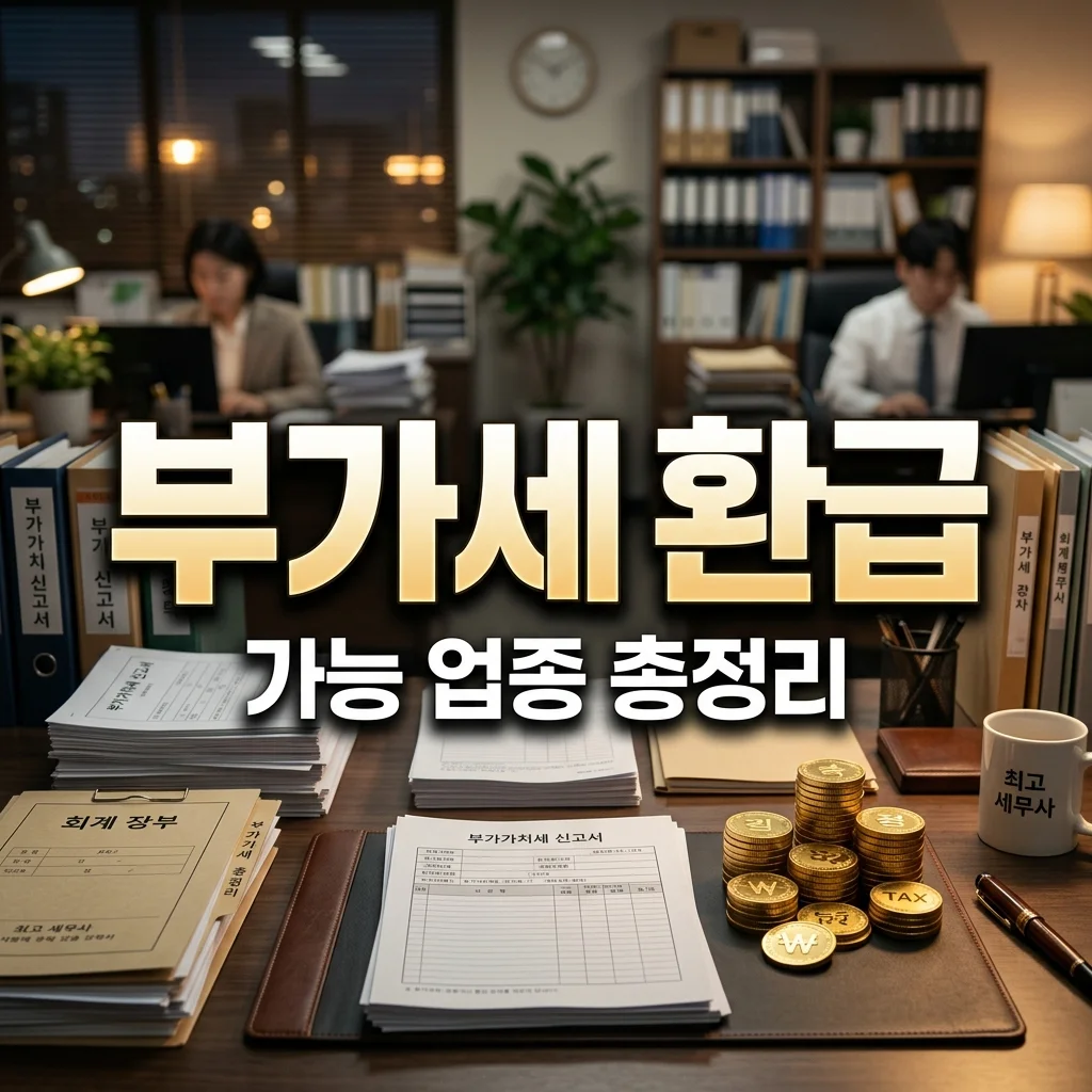 부가세 환급 가능한 업종 및 대상 기준 쉽게 정리