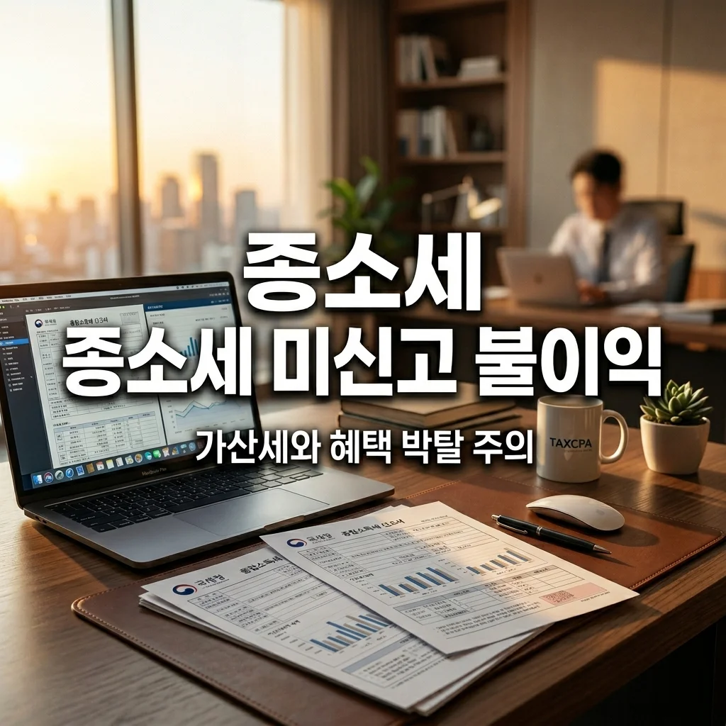 종소세 신고 안 하면 생기는 문제와 가산세 불이익 총정리
