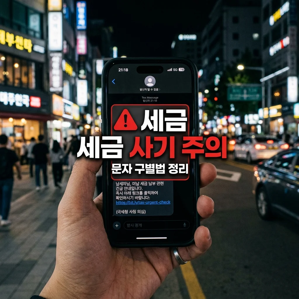 세금 환급 문자 사기 구별하는 방법과 스미싱 예방 수칙 정리