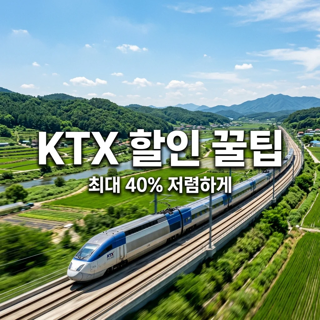 KTX 할인받는 가장 쉬운 방법 7가지 총정리 (2026 최신판)