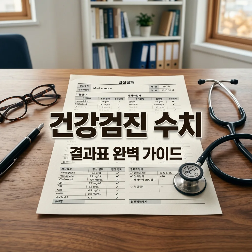 건강검진 결과표에서 꼭 확인해야 할 핵심 수치 5가지 정리