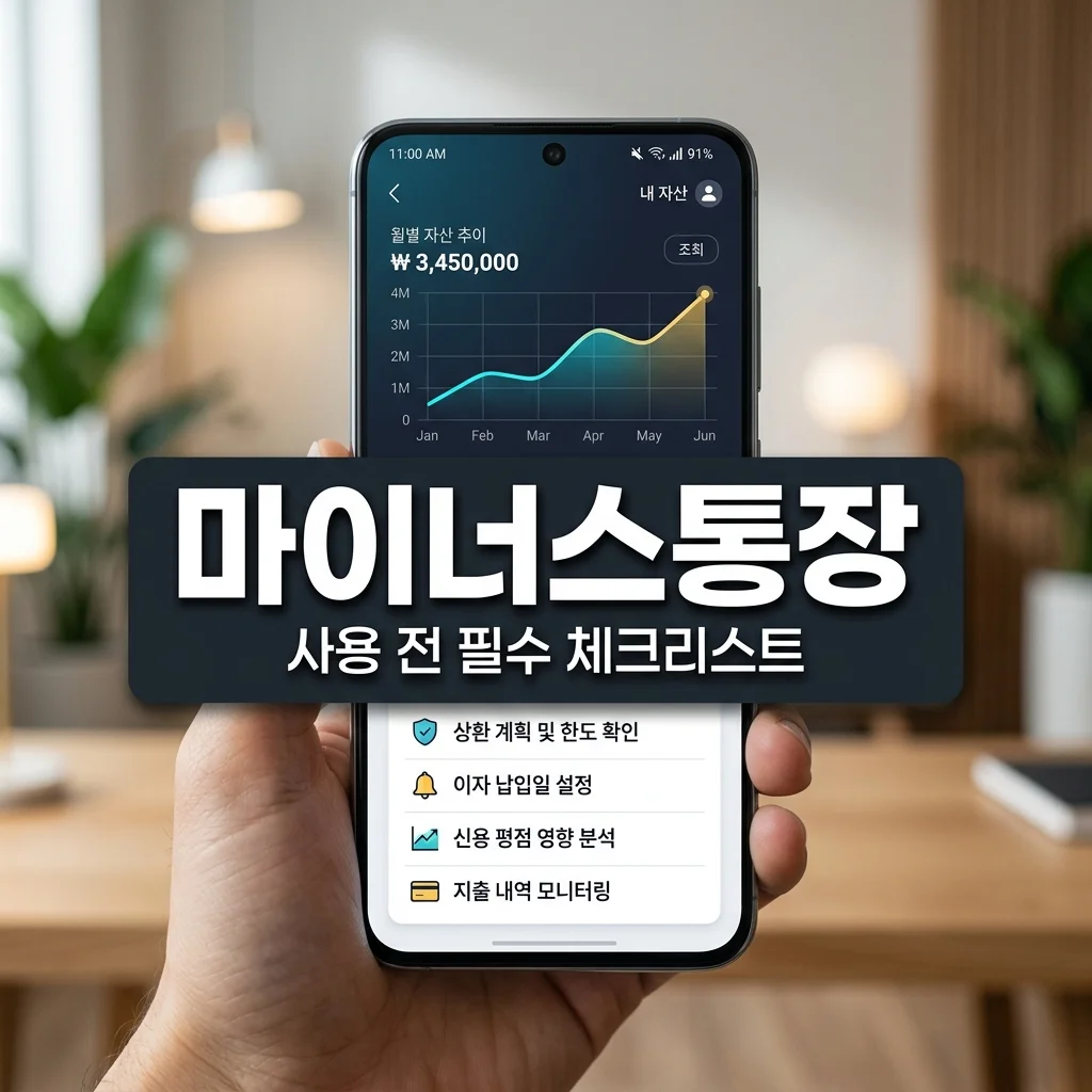 마이너스통장 사용 전 꼭 알아야 할 5가지 조건과 이자 계산법