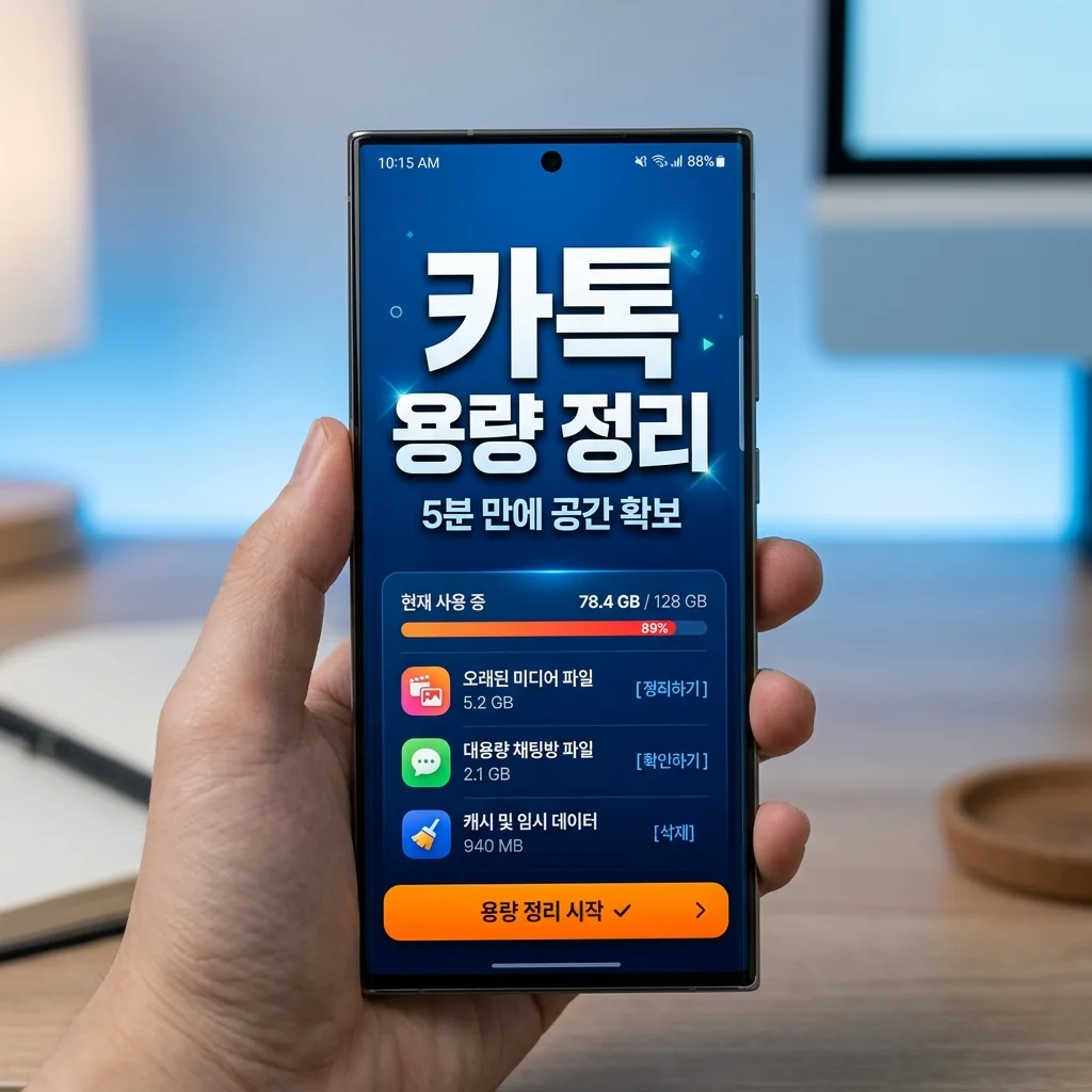 카카오톡 용량 줄이는 가장 쉬운 방법 스마트폰 저장공간 확보 가이드