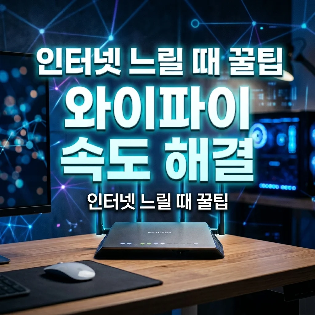 와이파이 속도 느릴 때 해결 방법 및 인터넷 속도 개선 꿀팁 정리