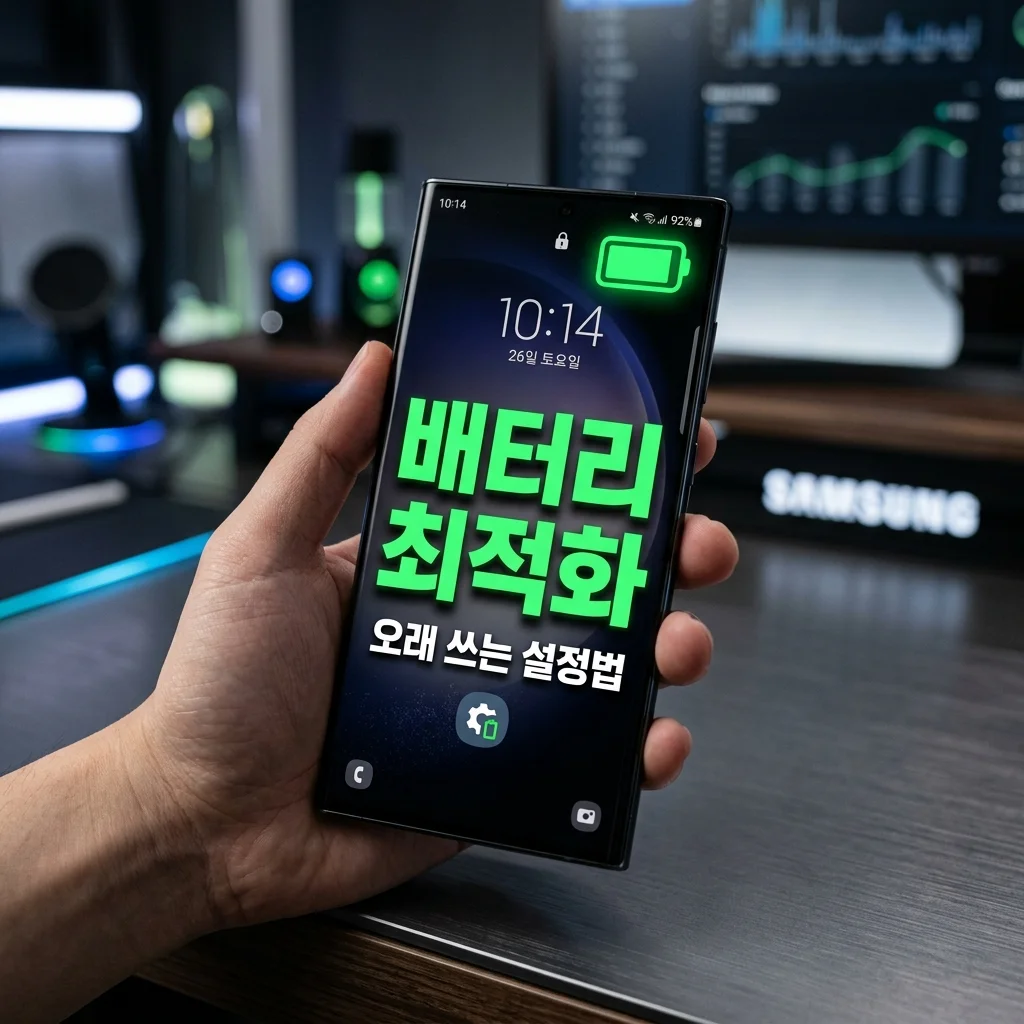 갤럭시 배터리 오래 쓰는 설정 방법 2026 최신 가이드