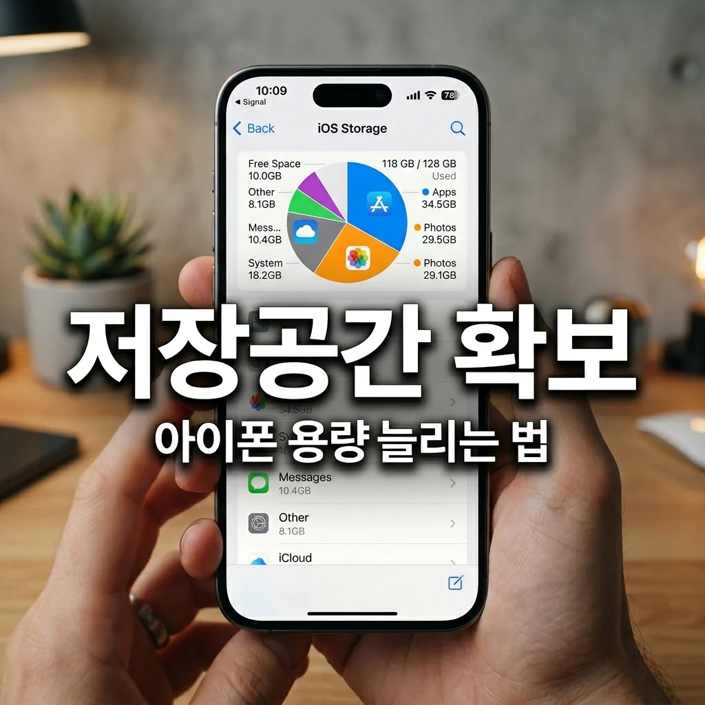 아이폰 저장공간 확보 쉽게 하는 방법 5가지와 용량 정리 꿀팁
