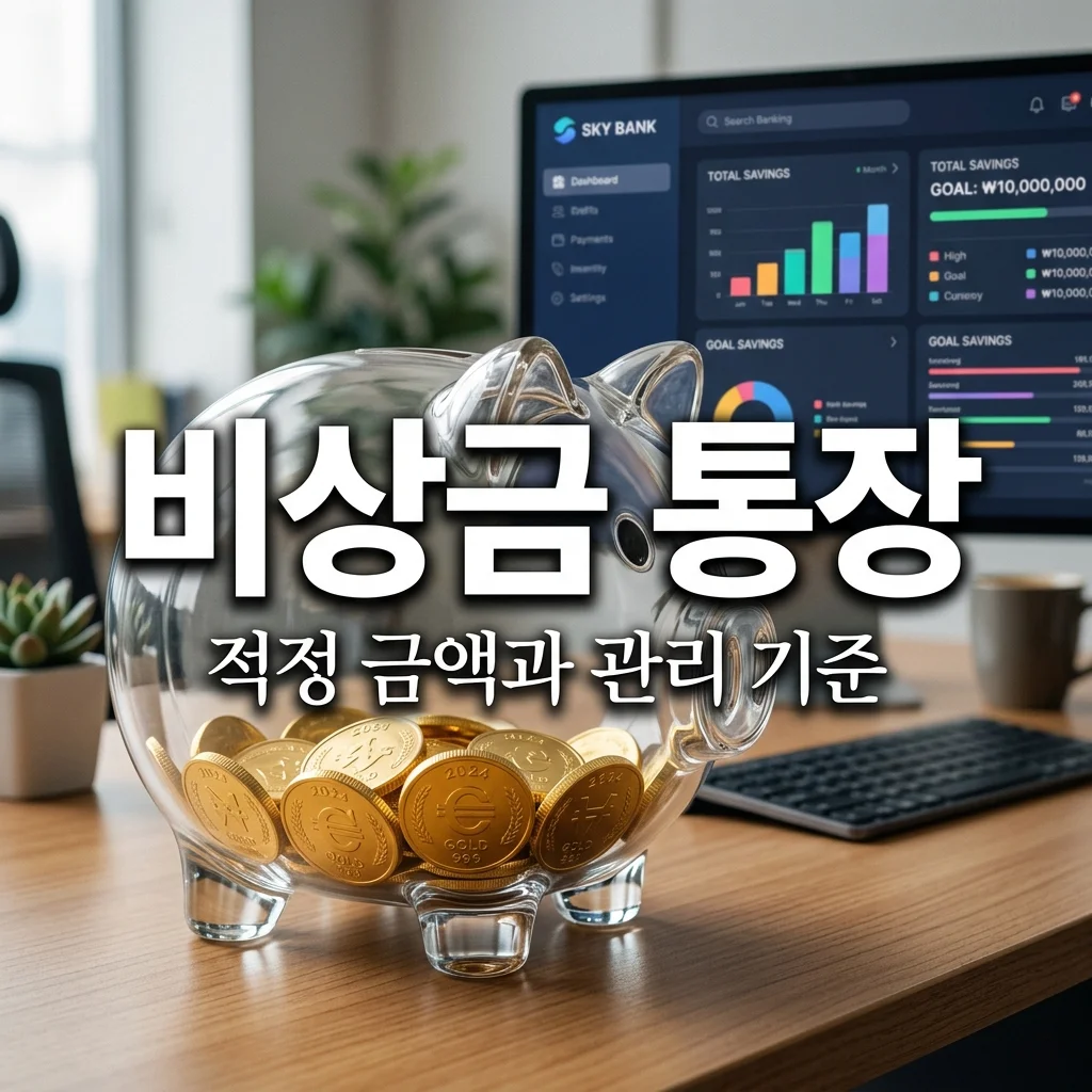 비상금 통장 만들 때 중요한 기준 및 효율적인 관리 방법