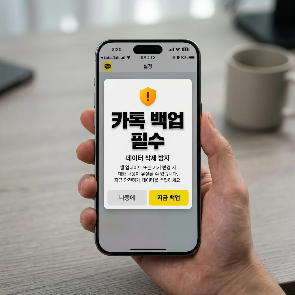 카카오톡 백업 안 하면 발생하는 문제와 대화 내용 복구 방법 정리