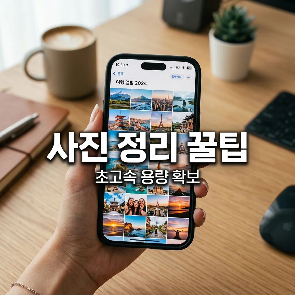 스마트폰 사진 정리 빠르게 하는 방법과 효율적인 용량 관리 팁