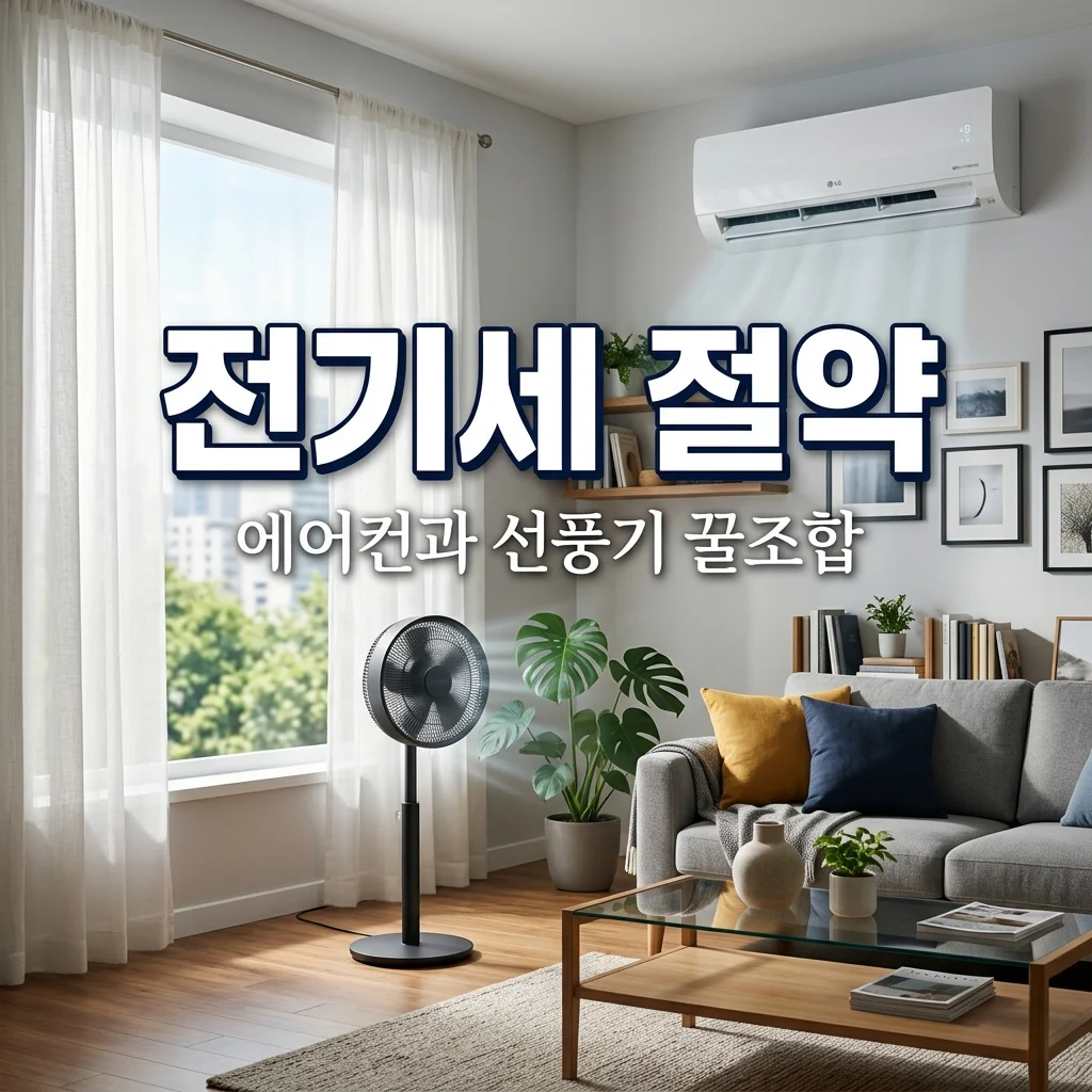 에어컨 선풍기 같이 틀면 전기세 얼마나 절약될까? 효율적인 냉방 팁