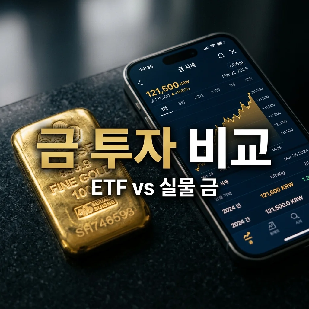 금 ETF vs 실물 금 투자 방법 비교와 수익률 차이 정리