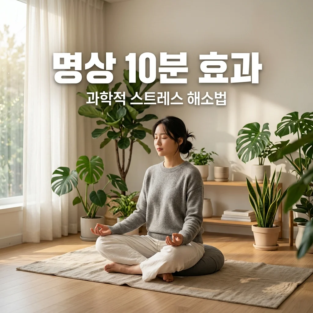 명상 10분 스트레스 완화 효과와 과학적 실천 방법 정리